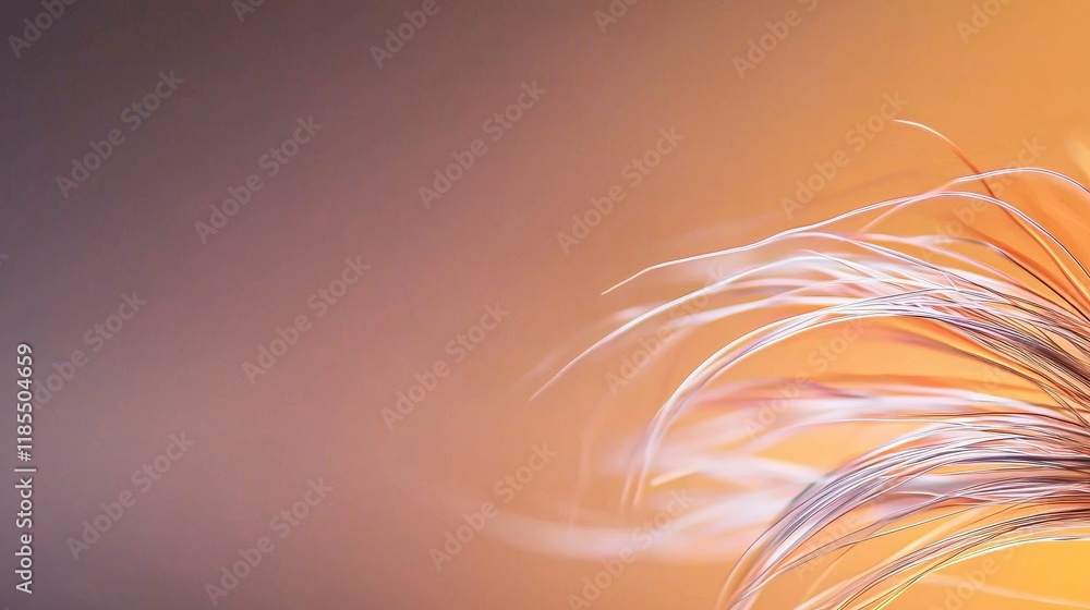Poster abstract orange and beige background with flowing lines artistic design soft texture na