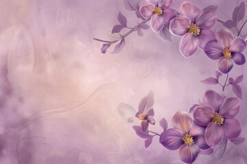 Abstract shiny gold floral background