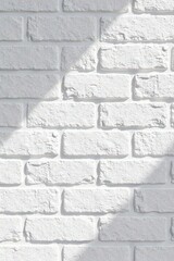 Fototapeta premium Subtle shadowing on pristine white brick surface , architectural, seamless