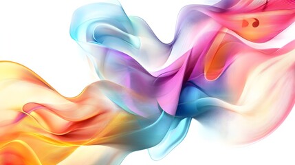 Obraz premium Abstract Colorful Waves Flowing Seamlessly