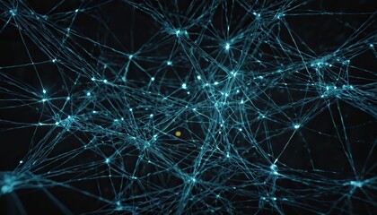 Abstract Blue Network Connection Pattern Background Digital Technology Science and Data 