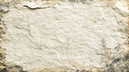 Naklejka premium White recycled craft paper texture as background. Grey paper texture, Old vintage page or grunge vignette of old newspaper. Pattern rough art creased grunge letter. Hardboard with copy space