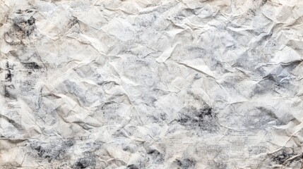 White recycled craft paper texture as background. Grey paper texture, Old vintage page or grunge vignette of old newspaper. Pattern rough art creased grunge letter. Hardboard with copy space