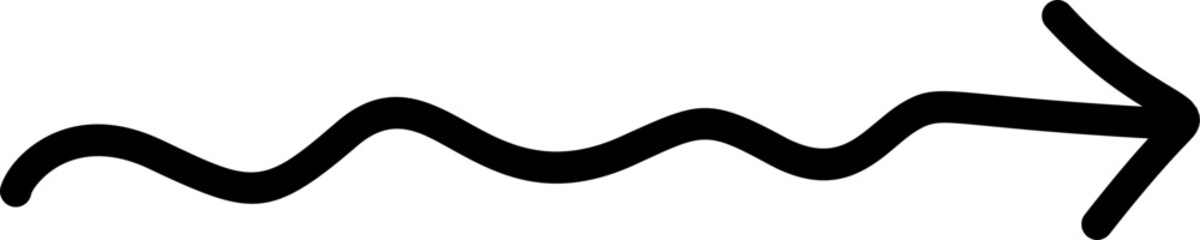 Black arrow doodle