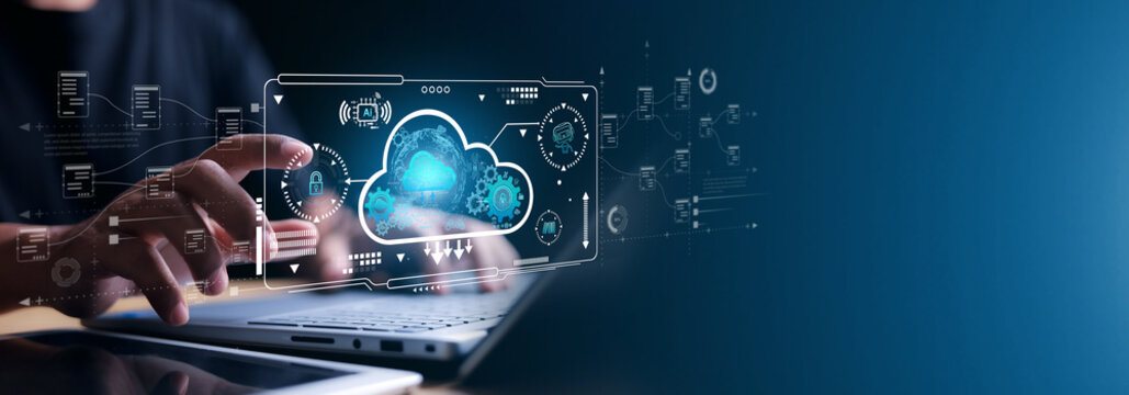 Cloud technology concept Global network of global business Megatrends on the Internet for Telecommunication. - Powered by Adobe