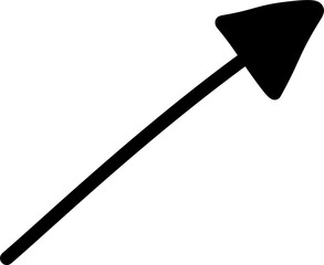 Black arrow doodle