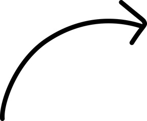 Black arrow doodle