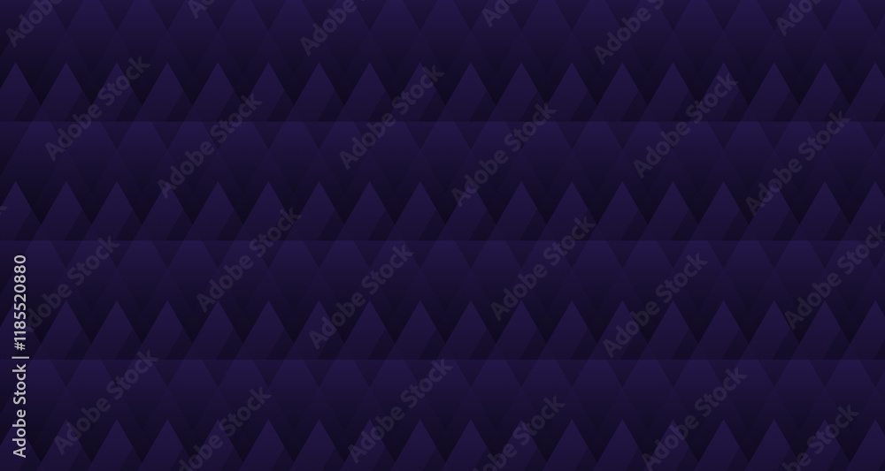 Poster illustration background of a triangle colored blue with abstract form and glow effect isolated on a 