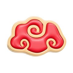 Chinese New Year Concept. .3D Render Icon Illustration