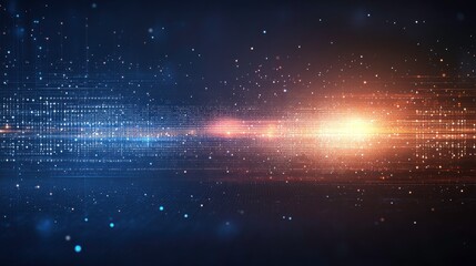 Abstract Digital Data Encryption Background Light Theme