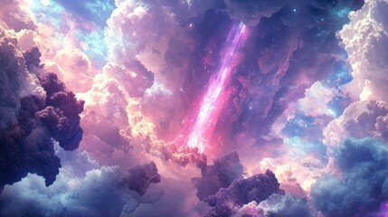 Bright Abstract Design with Security Elements on Screen