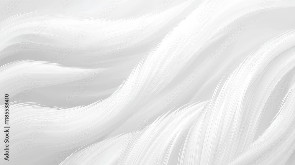 Aufkleber elegant white abstract waves smooth gradient texture background