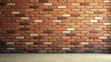 A Rustic Brick Wall Background Image Showing a Variety of Tones and Textures Perfect for Design Projects