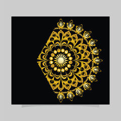 Elegant floral luxury mandala design vector illustration