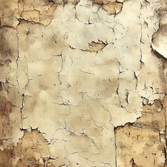 A close-up view of cracked, peeling paint on a surface, showcasing texture and decay.