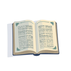 Obraz premium Open Illustrated Book with Decorative Pages