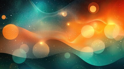 Abstract Vibrant Energy: Dynamic Waves of Light and Color