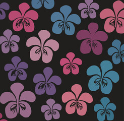 Abstract Flowers background patterns 