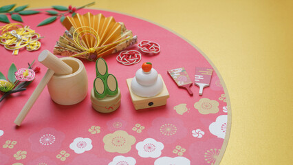 日本のお正月イメージ｜鏡餅・門松・水引・餅つき・羽子板