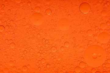 Macro Microscope red bubble texture close-up blood liquid, red macro bubbles Backgrounds red water drops on glass, Abstract Backgrounds, close up Red oil drop for cosmetic,