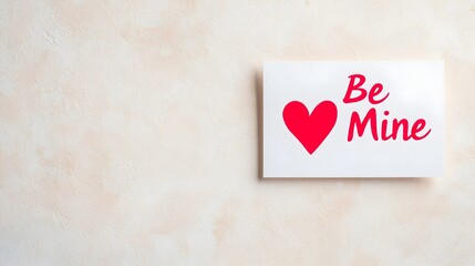 Romantic Greeting Card with Heart Design and Text for Valentine&rsquo;s Day, Generative AI.