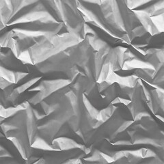 Obraz premium silver crumpled paper texture background . generative ai 