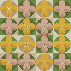 Abstract Flowers background patterns 