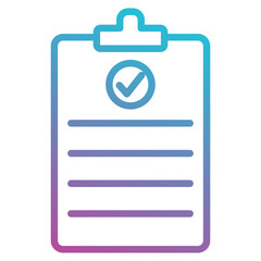 Clipboard Check icon element for design