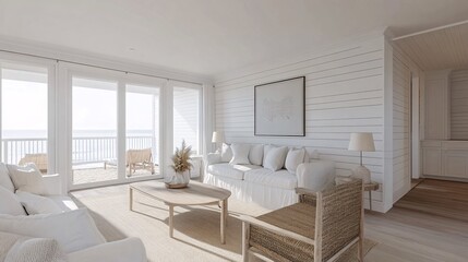 Weathered Wooden Planks Create Coastal Vibe in Modern Interiors