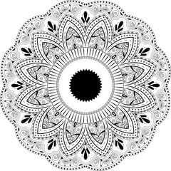 mandala art or round ornament