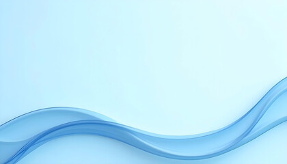 Fototapeta premium Blue abstract wave background with flowing lines and light curve pattern design