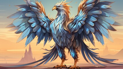 Obraz premium Majestic Griffin: A Fantasy Artwork