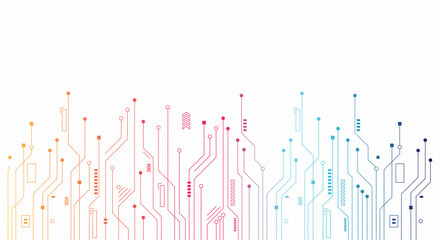 Communication and engineering concept. High-tech technology background texture. Circuit board vector illustration.