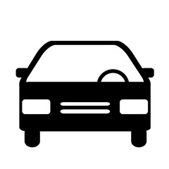 Simple cartoon car design on white background