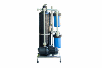 Drinking water system. Reverse osmosis water purifier for home use. Healthy lifestyle background 