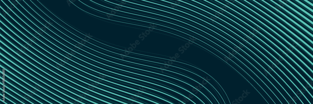 Poster futuristic abstract background with flowing and wavy particles. shiny moving line design elements.