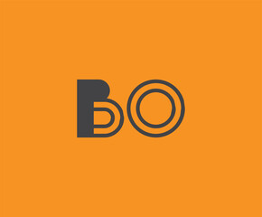 Obraz premium B and O logo design. BO abstract Letters Logo Monogram. This logo design is the process of creating a visual symbol that represents a brand, company, or individual.