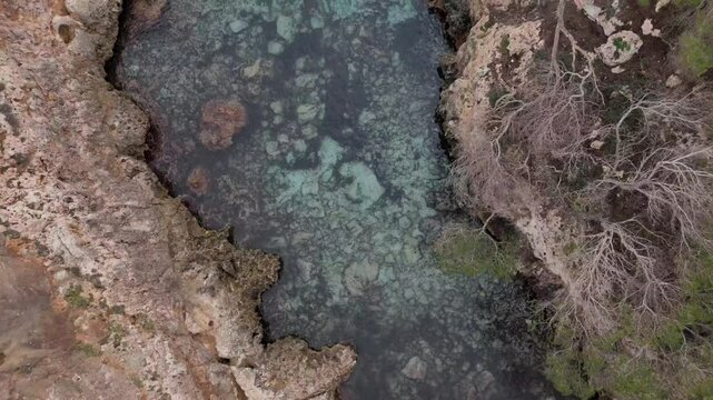 This mini fjord is called Cala Beltran and is in Mallorca