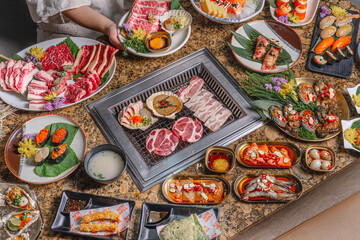 Lavish Korean BBQ and Seafood Feast
