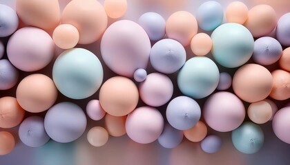 Cheerful Pastel Clay Balloons Seamless Background for Playful Childrens Themes