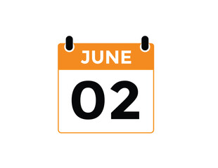 2 June - daily calendar Icon

