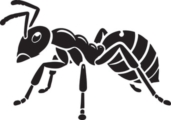 Ant silhouette vector