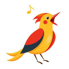 Bird in Mid-Song