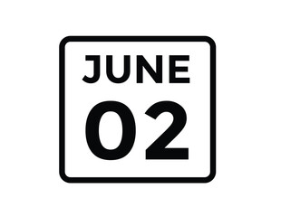 2 June - daily calendar Icon
