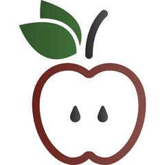 Simple vector icon apple
