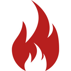 Simple vector icon fire