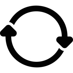 Simple vector icon circular arrow