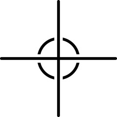 Simple vector icon sight