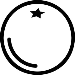 Simple vector icon orange