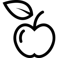 Simple vector icon apple